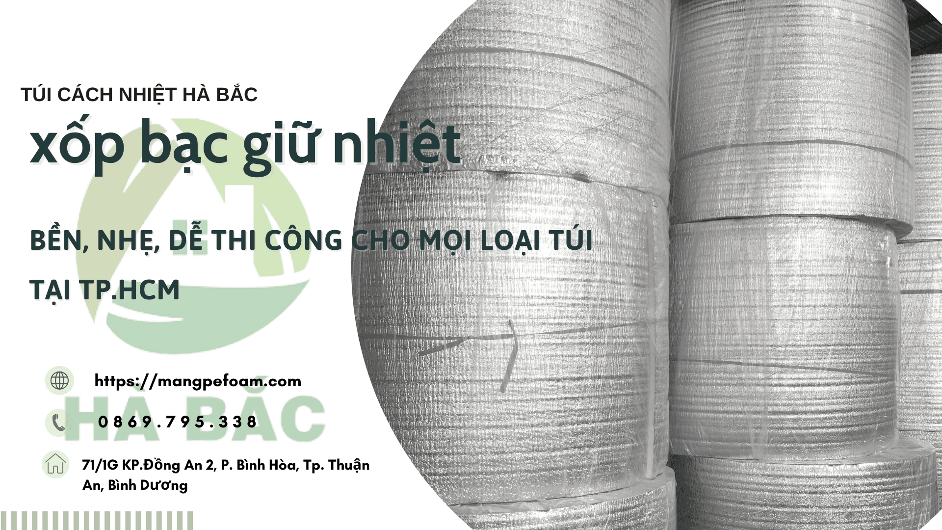 Túi xốp bạc giữ nhiệt – Chất liệu siêu nhẹ, siêu bền, sản xuất theo yêu cầu tại TP.HCM