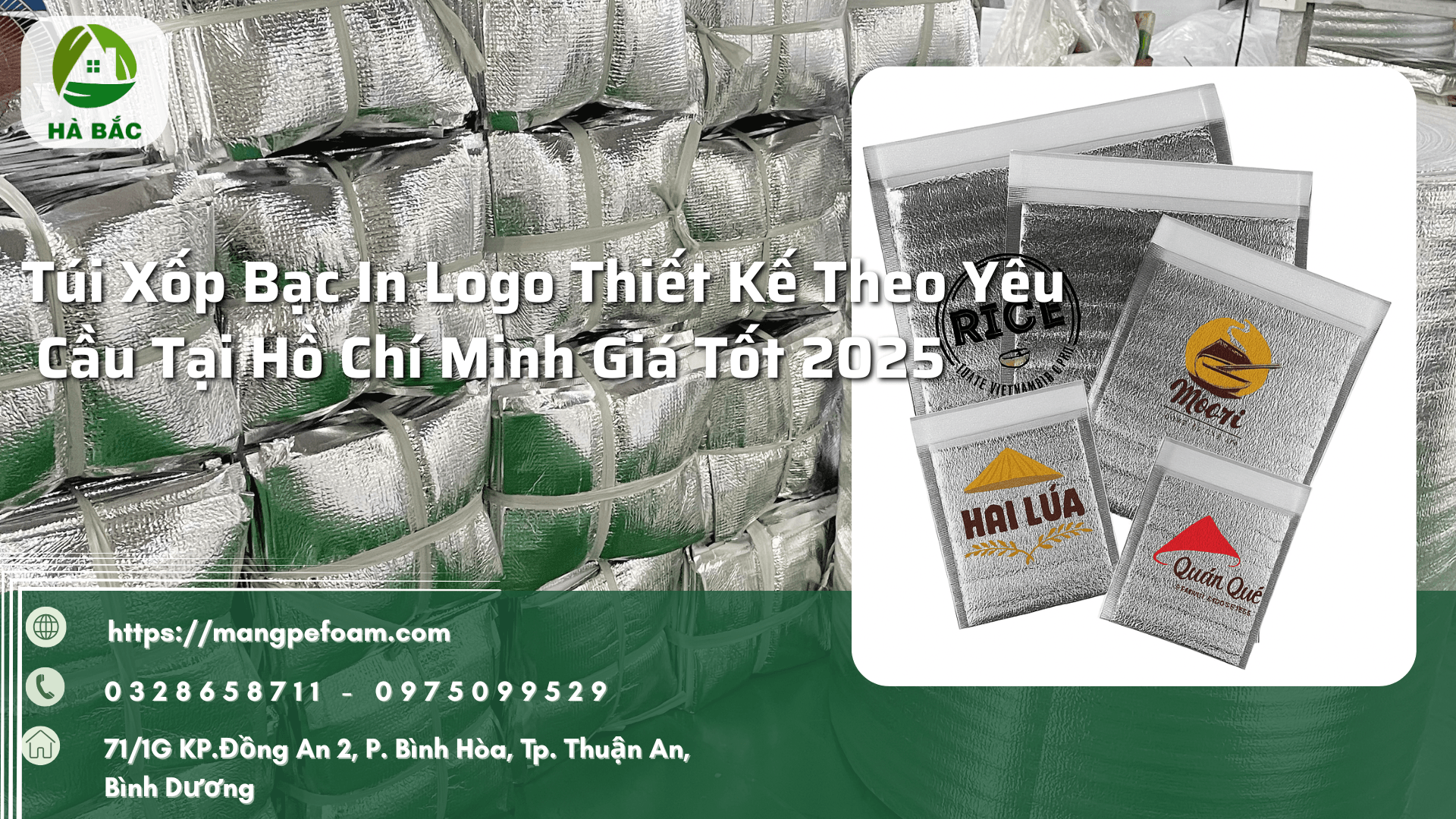 Túi Xốp Bạc In Logo Thiết Kế Theo Yêu Cầu Tại Hồ Chí Minh Giá Tốt 2025