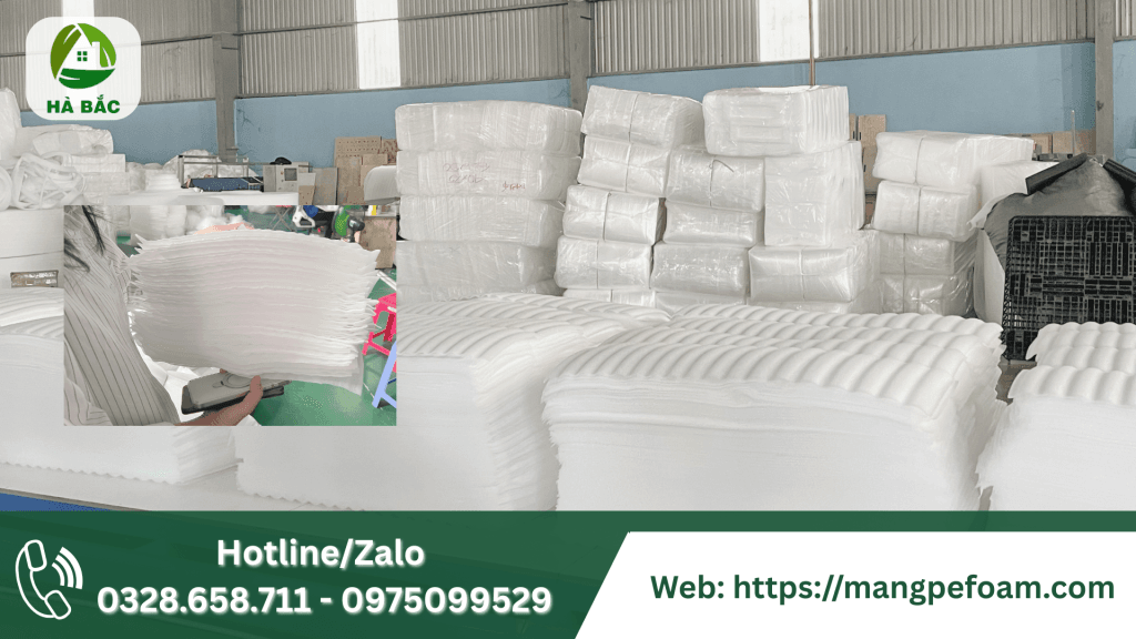 Màng xốp PE Foam đóng gói gốm sứ tại Lái Thiêu