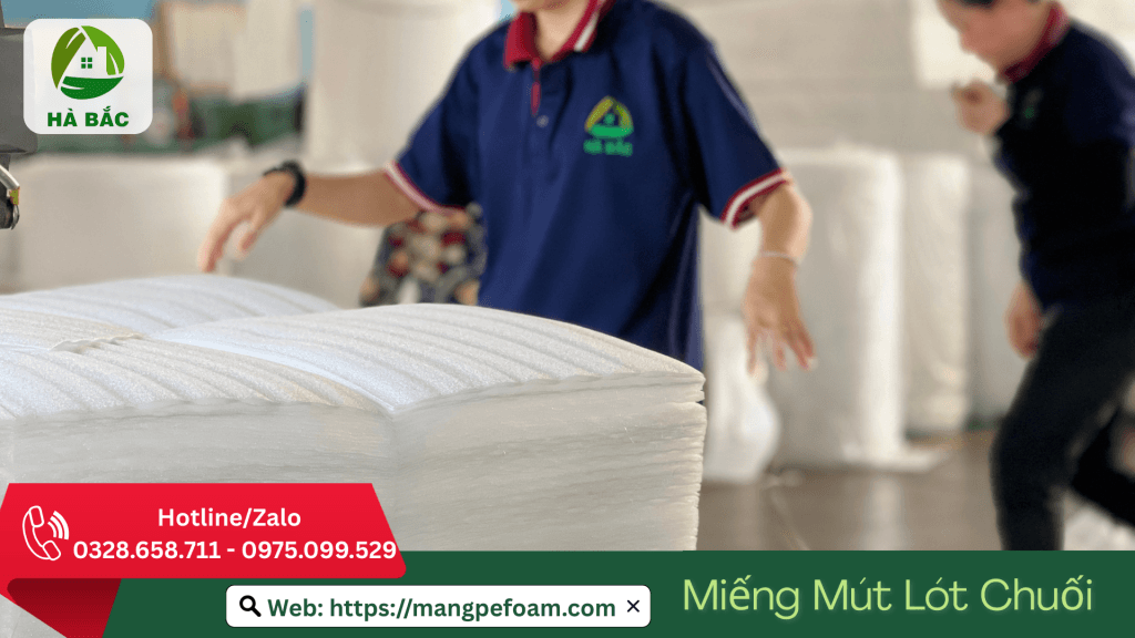 miếng mút lót chuối chống dập nát 