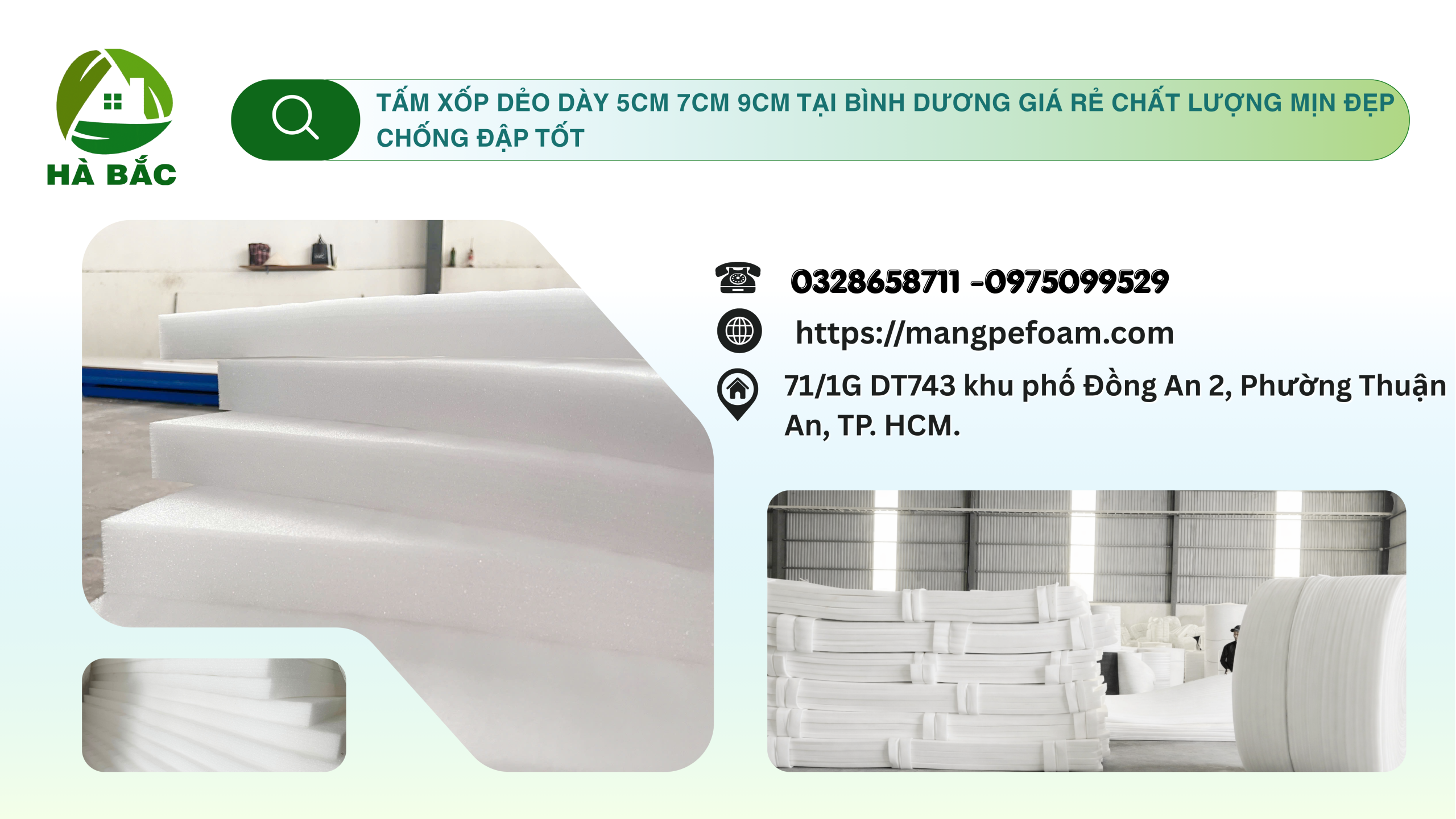 Tấm Xốp Dẻo Dày 5cm 7cm 9cm Tại Bình Dương Giá Rẻ Chất Lượng Mịn Đẹp Chống Đập Tốt