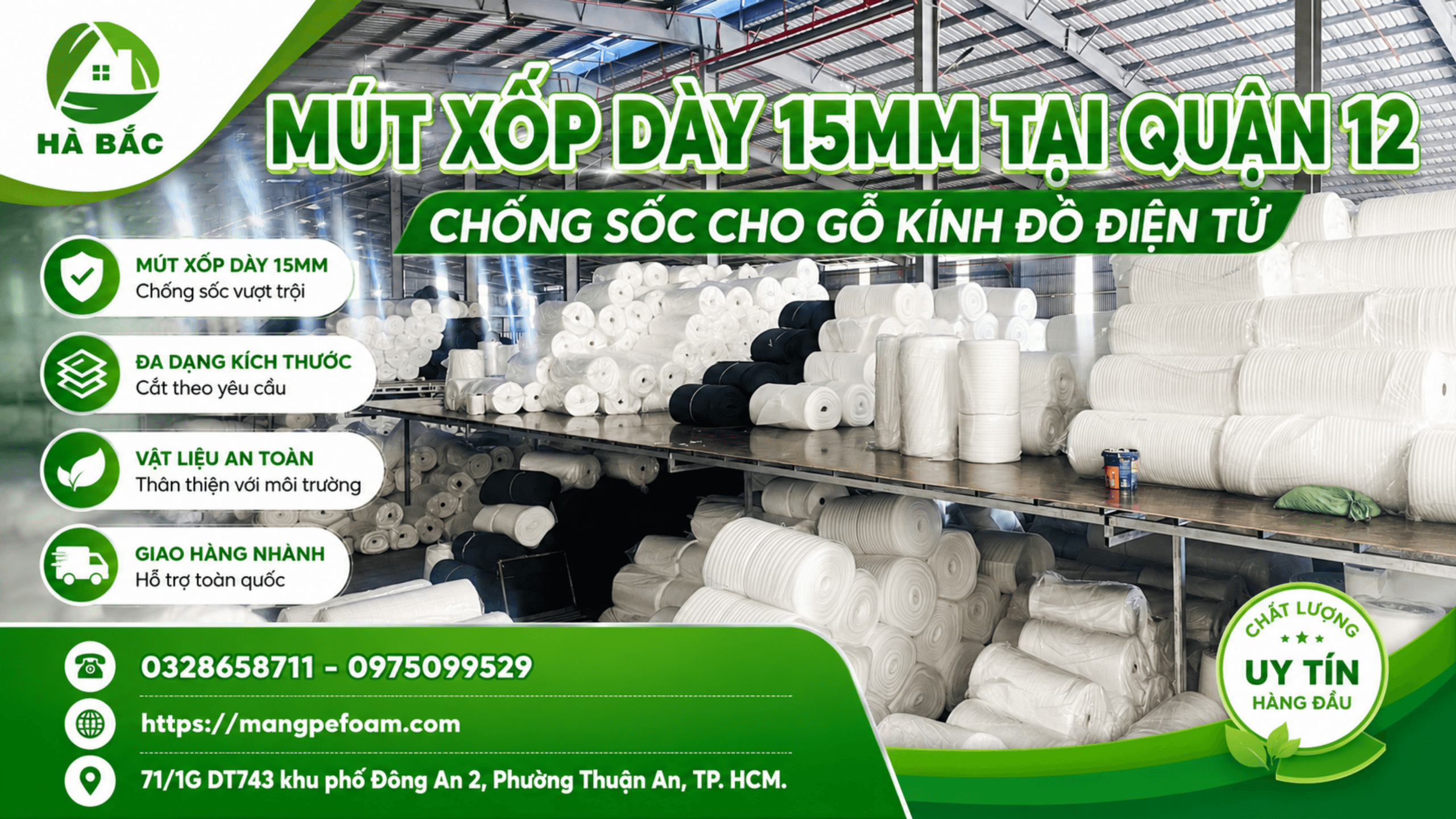 Mút Xốp Dày 15mm Tại Quận 12 Chống Sốc Cho Gỗ Kính Đồ Điện Tử