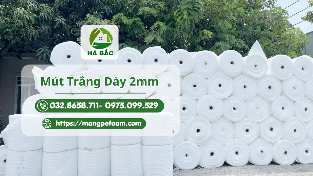Mút trắng dày 2mm bọc hàng Mút trắng dày 2mm bọc hàng